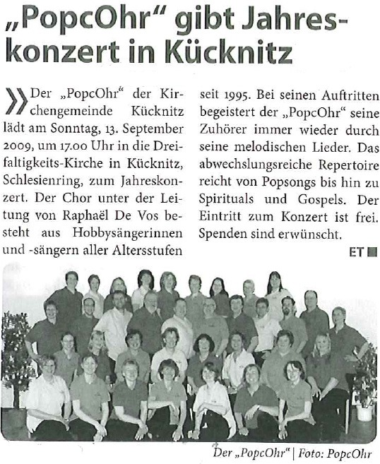 PopcOhr in der "Möwenpost" 09/2009