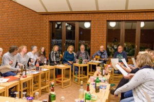....genauso wie gesellige Runden am Abend.