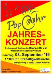 Einladung zum Jahreskonzert 2019