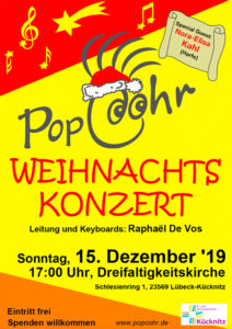 Einladung Weihnachtskonzert 2019