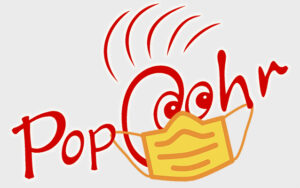 PopcOhr-Logo mit Maske