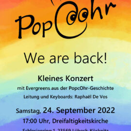 We are back! Einladung zum Jahreskonzert