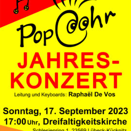 Einladung zum Jahreskonzert mit dem PopcOhr