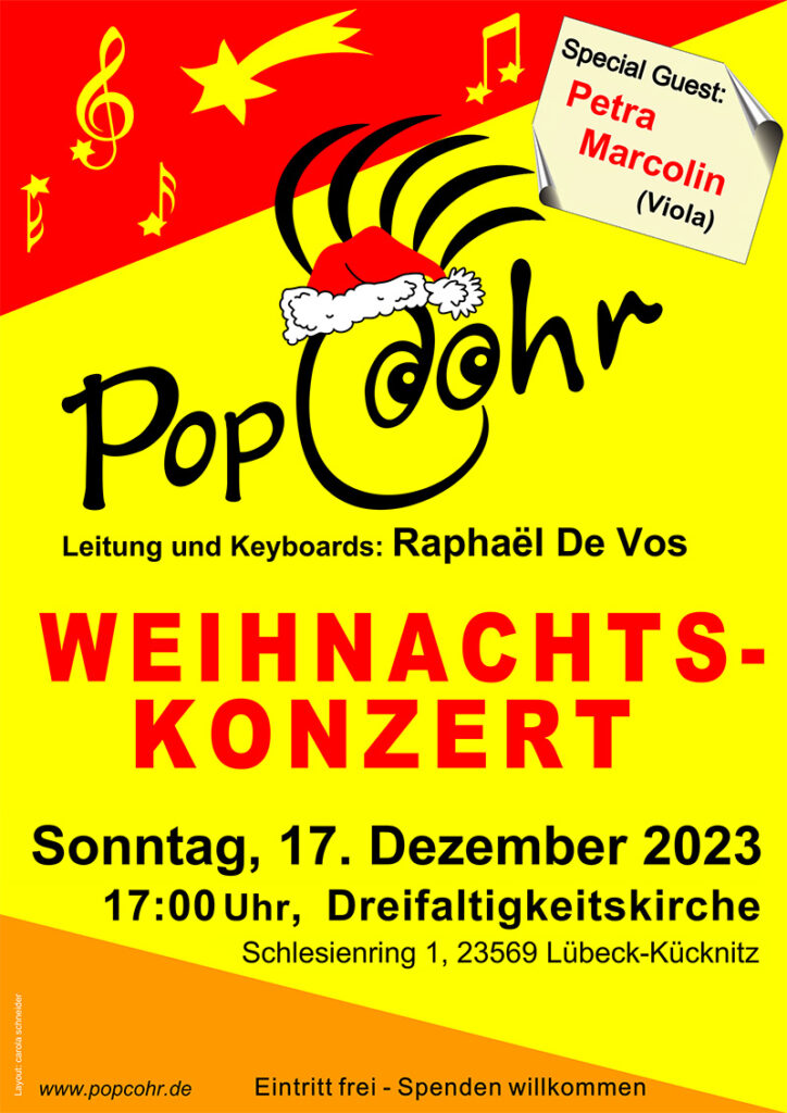 Einladung Weihnachtskonzert 2023