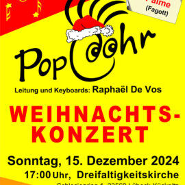 Einladung zum Weihnachtskonzert mit dem PopcOhr und Fagott