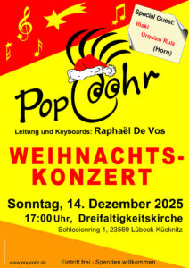 Einladung zum Weihnachtskonzert am 14.12.2025